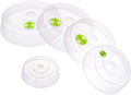 Set of 5 Microwave Plate Covers by TENINYU