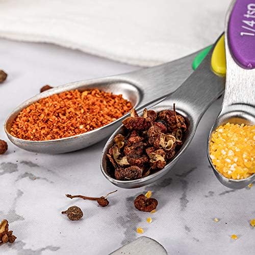 19-Piece Magnetic Measuring Cups and Spoons Set with Lid