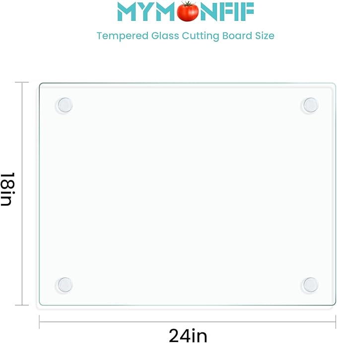 Mymonfif Tempered Glass Cutting Board - Image 2