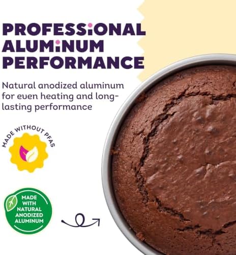 Wilton Aluminum Round Cake Pan, Made Without PFAS, 6 in