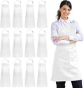 Syntus 12 Pack Bib Apron, Unisex Aprons Adjustable 100% Cotton by Syntus