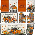 Fanfanwin 10 Pcs Fall Pumpkin Kitchen Decor Set for Home, Cooking Gift