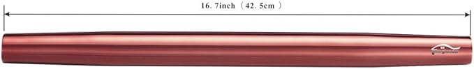 Berglander Rose Gold Rolling Pin, 16.7 Inches Stainless Steel Matte Finish - Image 2
