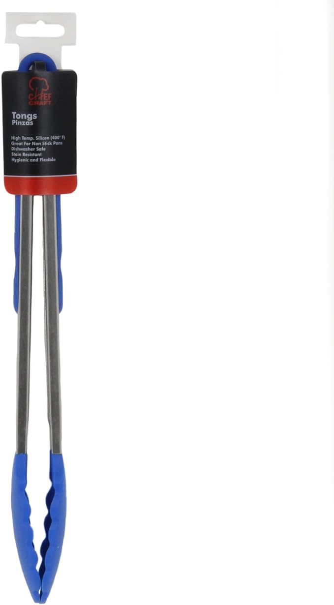 Chef Craft Premium Silicone Cooking Tongs, 12 inch - Image 2