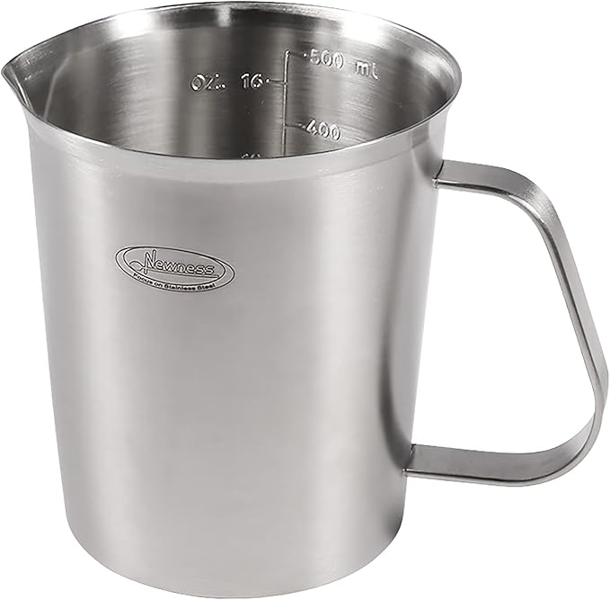Newness Stainless Steel Measuring Cup, Metal Measuring Cup by Newness