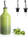 Sweejar Ceramic Olive Oil Dispenser Bottle, Opaque Oil Cruet Protects to Reduce by Sweejarco1949
