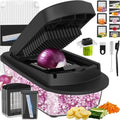 8-Blade Cook Tool & Gadget Sets, Egg Slicer Chopper Grater Set, Black