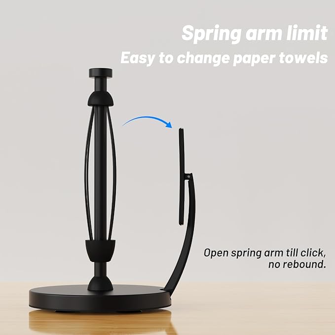 VEHHE Paper Towel Holder Countertop, Simply Tear Paper Towel Stand - Image 5