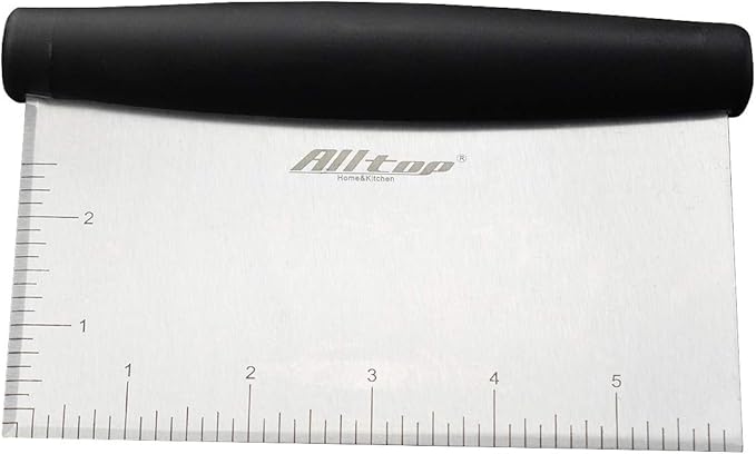 Dough Bowl Spatula & Stainless Steel Bench Scraper/Chopper - Image 3
