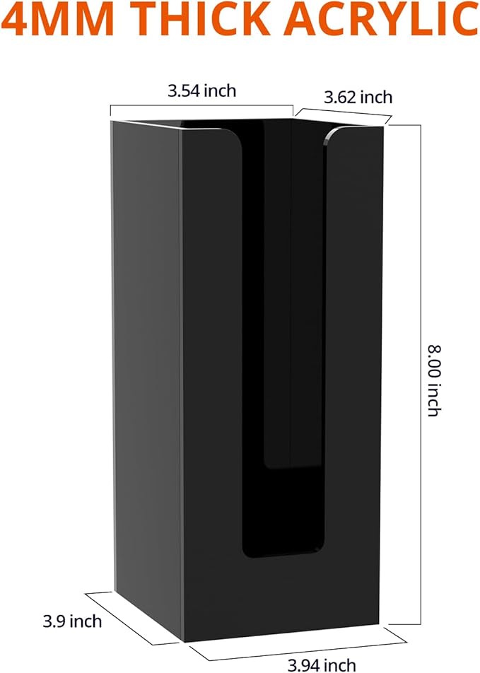 Richboom Acrylic Coffee Cup and Lid Storage Organizer Holder, 1 Compartment - Image 2