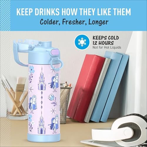 THERMOS FUNTAINER Water Bottle with Spout, 16oz, Frozen