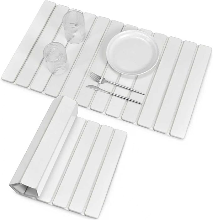 Large Stone Dish Drying Mats for Kitchen Counter, Fast Drying Collapsible Dish by tdcokhe