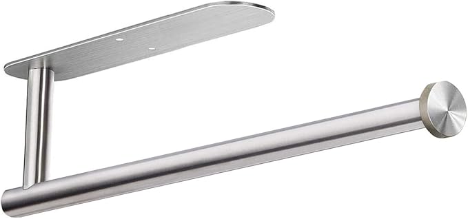 Paper Towel Holders for Kitchen, Paper Towels Bulk- Self-Adhesive Under Cabinet by DR+CATCH