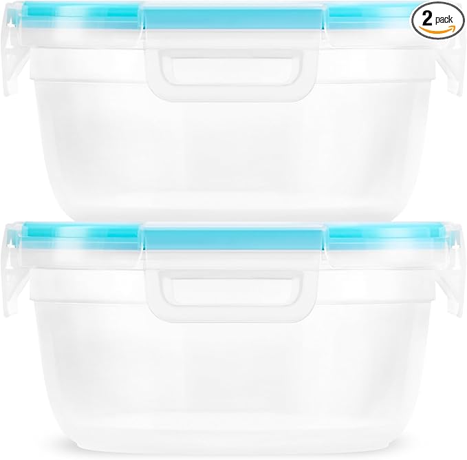 Snapware Plastic Total Solution 2-Pack Food Storage Containers Set, Leakproof & by Snapware