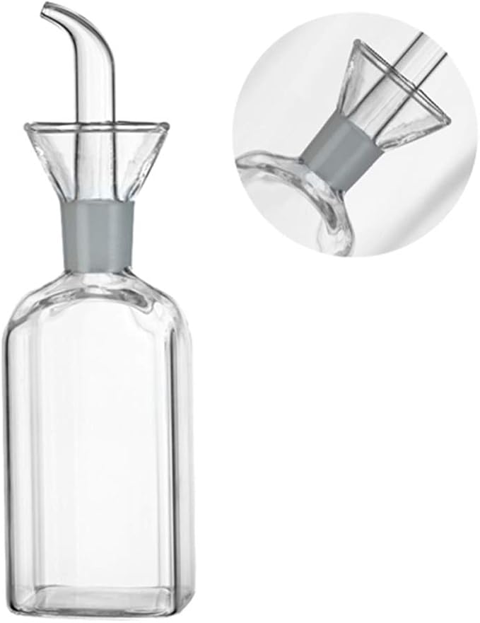 LandHope Oil Bottle Glass Olive Oil Dispenser Bottle Glass Cooking Oil Vinegar - Image 2