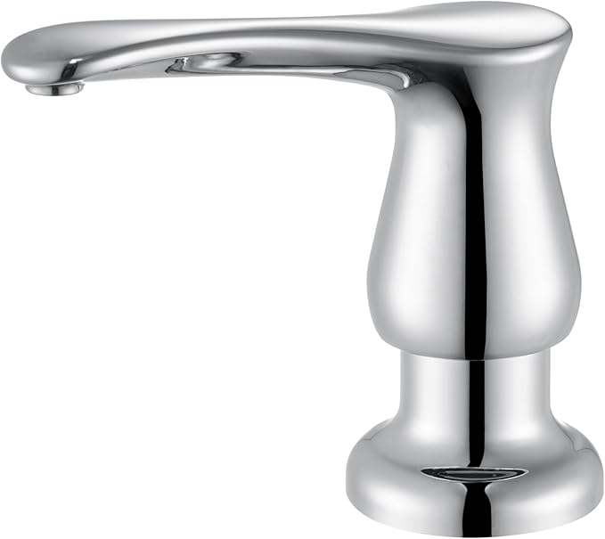 GAGALIFE Kitchen Sink Soap Dispenser Chrome, Built in Soap Dispenser by GAGALIFE