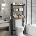 VASAGLE 3-Tier Over the Toilet Storage, Adjustable Shelves, Basket, 63''H