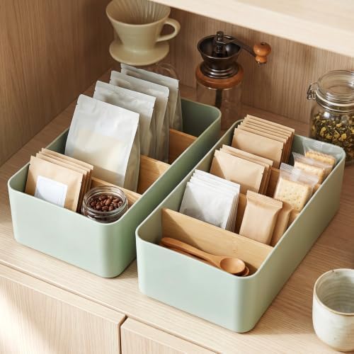 2 Pack Seasoning Packet Organizer Spice Storage Organizer, Green