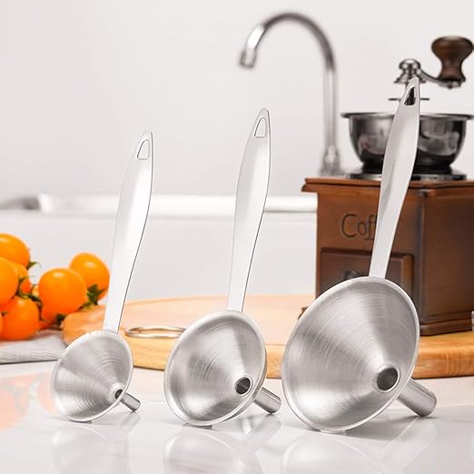 Small Funnels for Filling Bottles, Food Grade Mini Metal Funnel for - Image 6