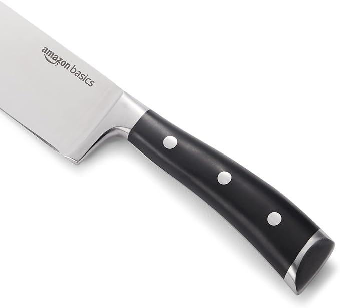 Amazon Basics Classic 8-inch Full Tang High Carbon Stainless Steel Chef's Knife - Image 4