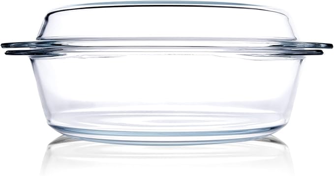Round Tempered Glass Casserole Dish - Image 8