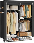 SONGMICS Portable Closet, Fabric Wardrobe, Clothes Rack with Shelves