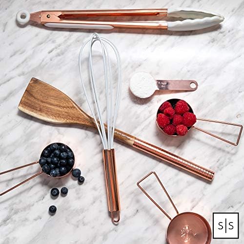 Styled Settings Copper Measuring Cups and Spoons Set, 8-Piece