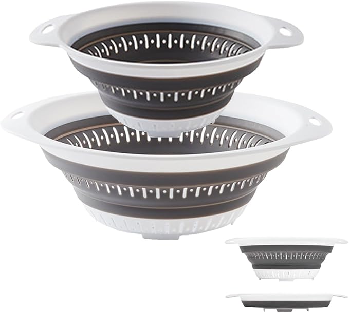 Collapsible Colander and Strainer, Silicone Strainer Colanders & Food Strainers by LogFaadCoi