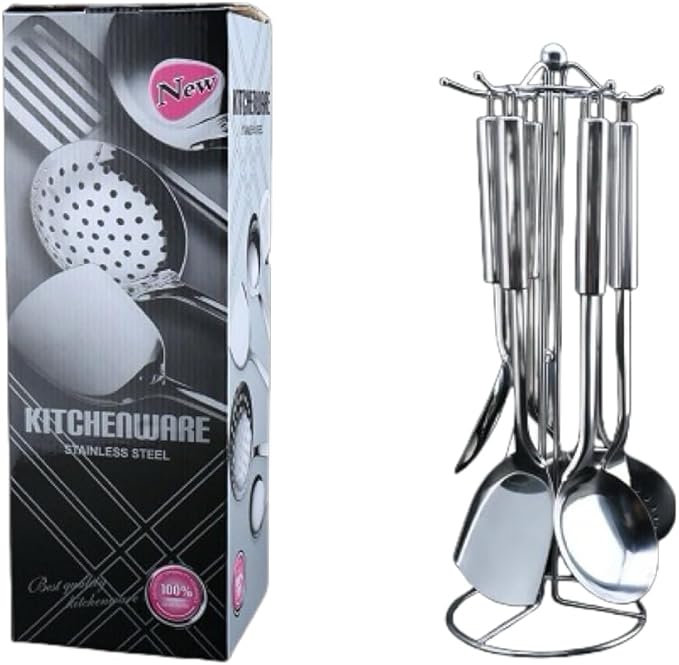 Stainless Steel Cooking Utensils Set, Wok Utensils Set Include Wok Ladle - Image 6