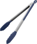 600ºF Heat Resistant Kitchen Tongs: U-Taste 12 inch Large Silicone Cooking Tong by U-Taste