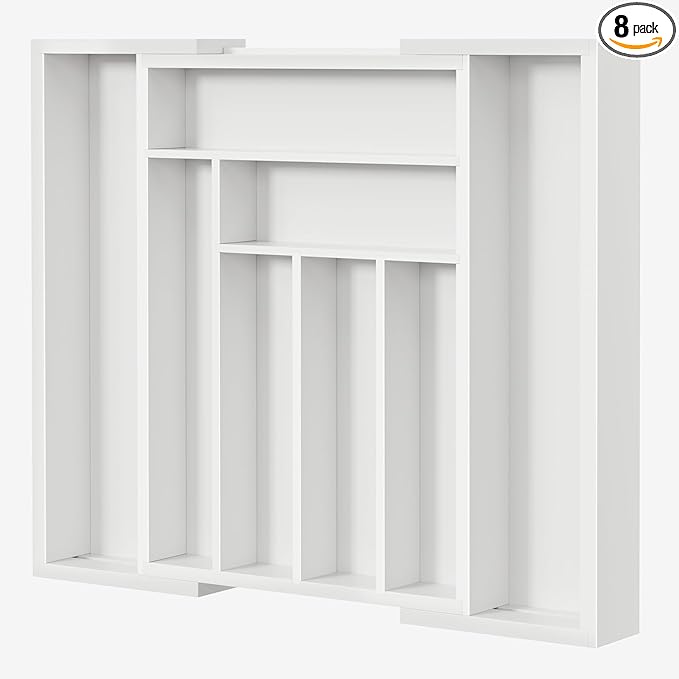 Pipishell Bamboo Expandable Drawer Organizer by Pipishell