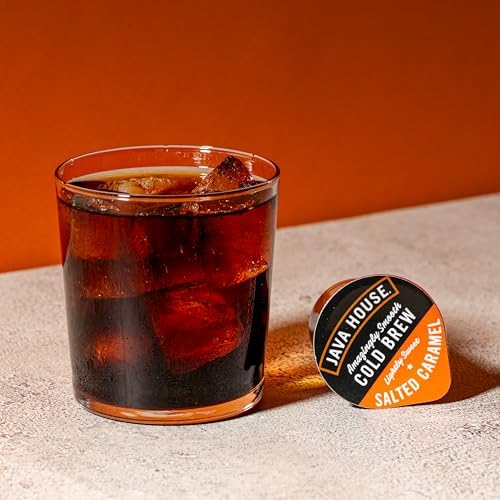 Java House Cold Brew Coffee Concentrate, Salted Caramel, 12 Count