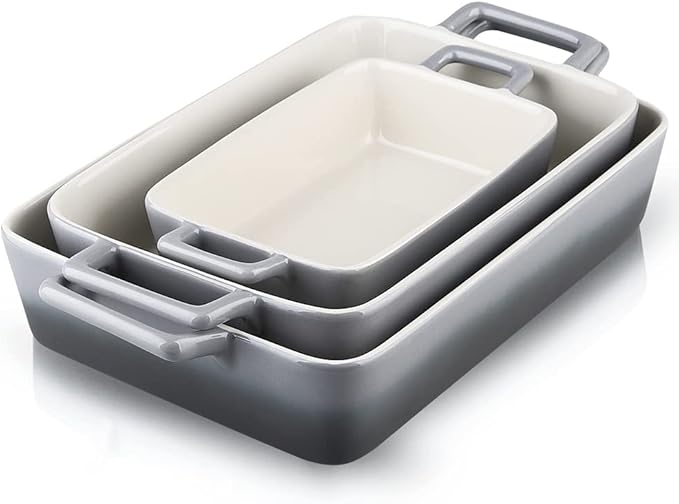 KOOV Bakeware Set, Ceramic Baking Dish, Rectangular Baking Pans by KOOV