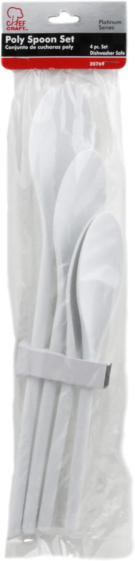 Chef Craft Select Plastic Spoon Set, 10-14.5 inch 4 Piece - Image 2