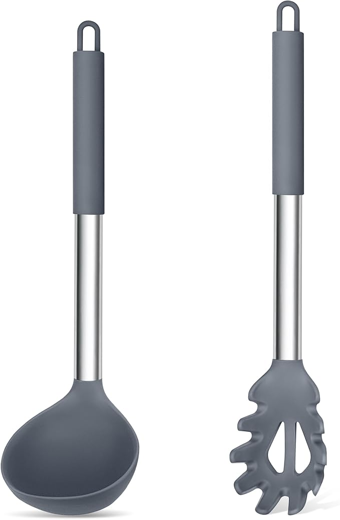 TeamFar Silicone Kitchen Utensils, Non-Toxic & Heat-Proof, Dishwasher Safe by TeamFar