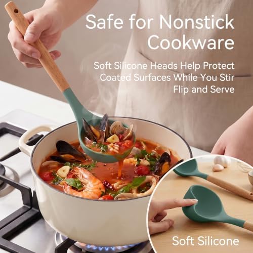 Silicone Kitchen Utensils Set, Heat-Resistant Cooking Utensils, BPA-Free