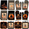 SiliFine 12 Pcs Halloween Kitchen Accessories Set Spooky Style