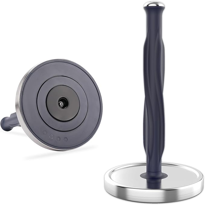 KITCHENDAO One-Handed Countertop Paper Towel Holder, Rotation Freestanding by KITCHENDAO