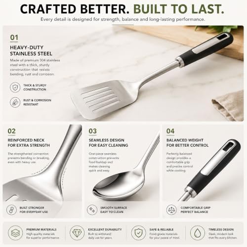 Stainless Steel Kitchen Utensil Set,11 Piece