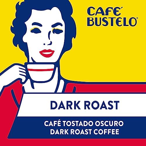 Café Bustelo Espresso Dark Roast Ground Coffee Brick,10 Ounce,(Pack of 24)