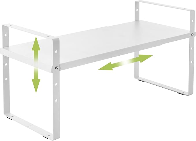 Across-Star Expandable Cabinet Shelf Organizer Rack, Stackable Kitchen Counter by Acorss-Star