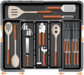 Large Utensil Drawer Organizer for Kitchen, Expandable Silverware Organizer