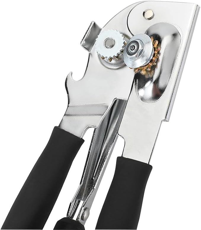 Manual Can Opener with Soft Handles, Commercial Can Openers Heavy Duty - Image 4