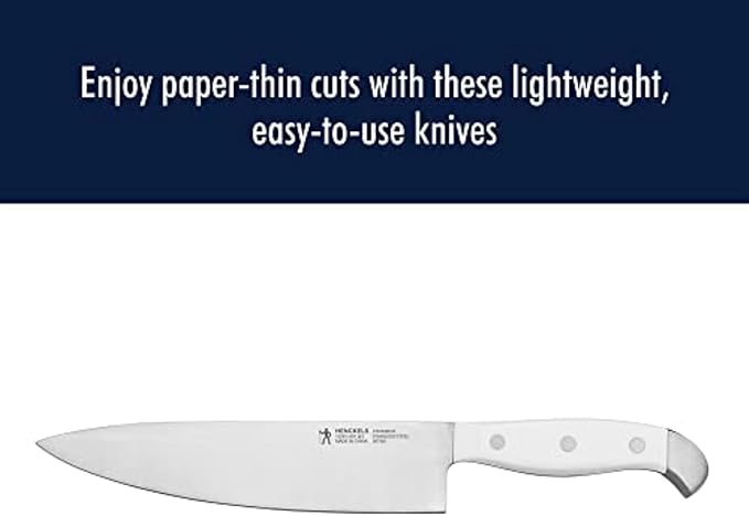 HENCKELS Statement Razor-Sharp 15-Piece White Handle Knife Set - Image 9