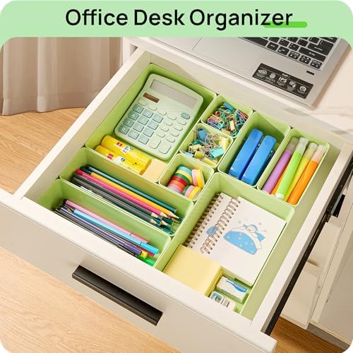 Vtopmart 25 Pack Plastic Drawer Organizers with Anti-slip Rubber Pads