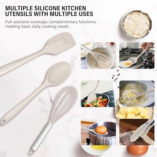 HaWare 11PCS Silicone Cooking Utensils Set, Kitchen Utensils with Holder