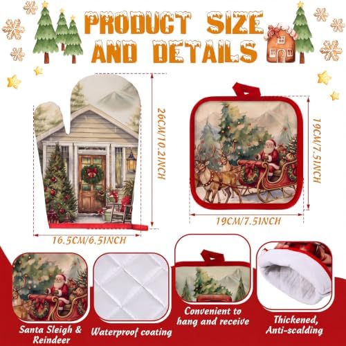 SiliFine 12 Pcs Christmas Kitchen Accessories Set Nutcracker Style