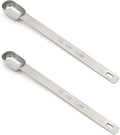 2PCS 1/2tsp Single Measuring Spoon, Stainless Steel Long Handle Individual by BERYLER