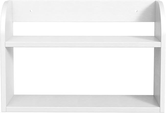 ROMGUAR CRAFT 2 Tier Bamboo Spice Rack, Countertop or Wall Mounting Wood Spice - Image 7