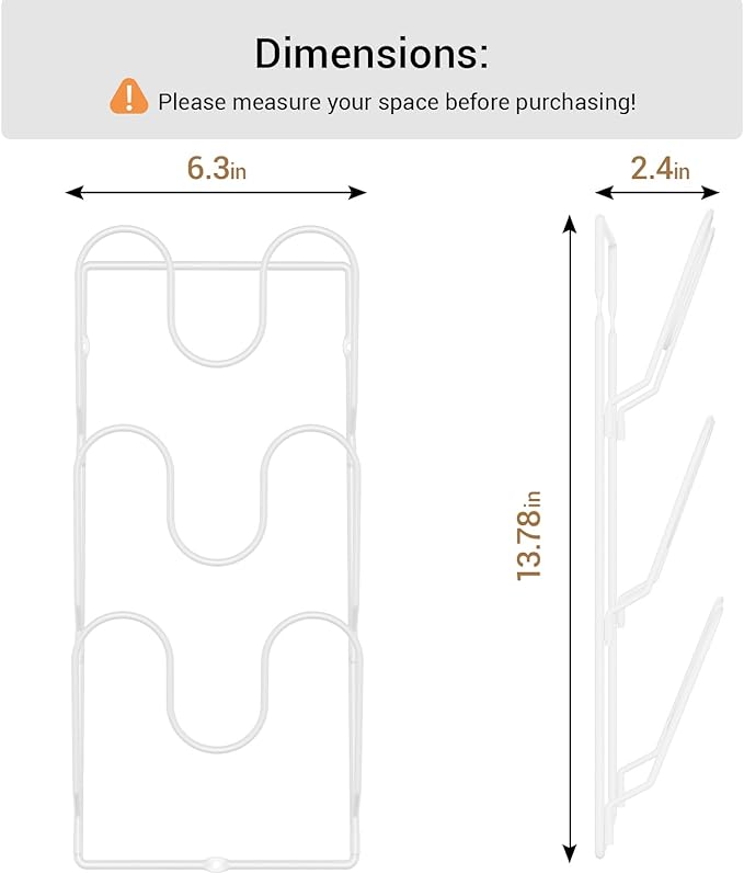 ORDORA 2 Pack Pot Lid Organizer Rack - Image 5